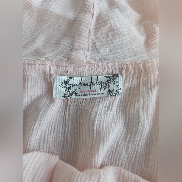 Free People Light Pink Ruffle Camisole Size Medium - Picture 3 of 4